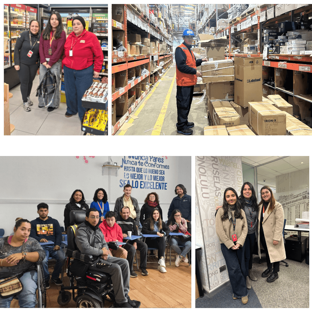 Imágenes de las actividades y acciones de Inclusión Laboral según el Modelo EcA